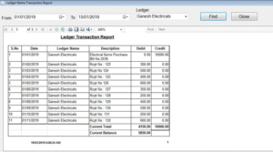 Ledger Report