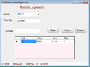 Counters Registration