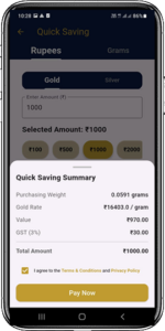 Monthly Savings Mobile App