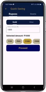 Gold Savings Mobile App